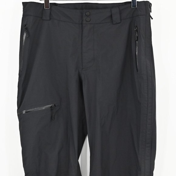 LL BEAN TEK O2 3L Storm Pants Black Waterproof Hiking Rain Womens Size Medium - Picture 3 of 10
